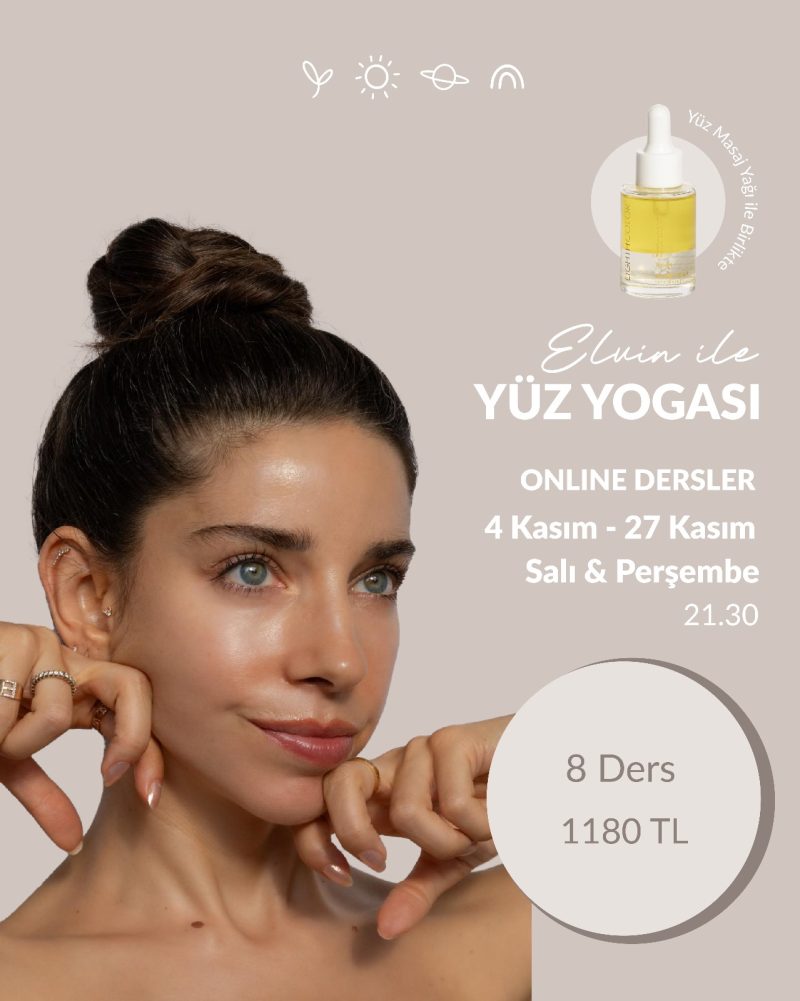 Yüz Yogası Dersleri + Yüz Masaj Yağı